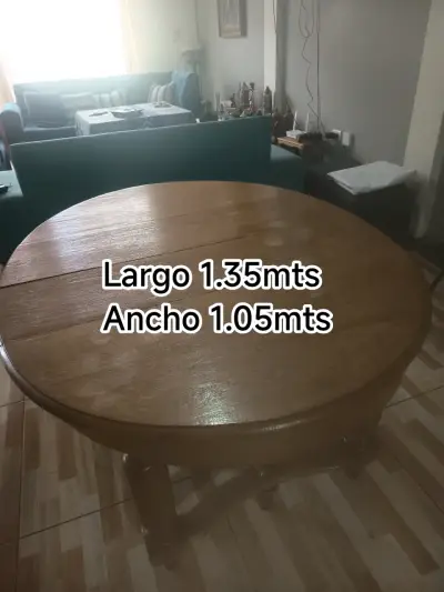 Mesa de comedor de roble extensible - miniatura 3