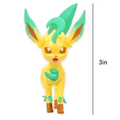 Figura articulada Pokémon Leafeon 3 pulgadas - miniatura 2