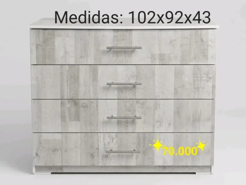 Mueble de madera con compartimentos - 2