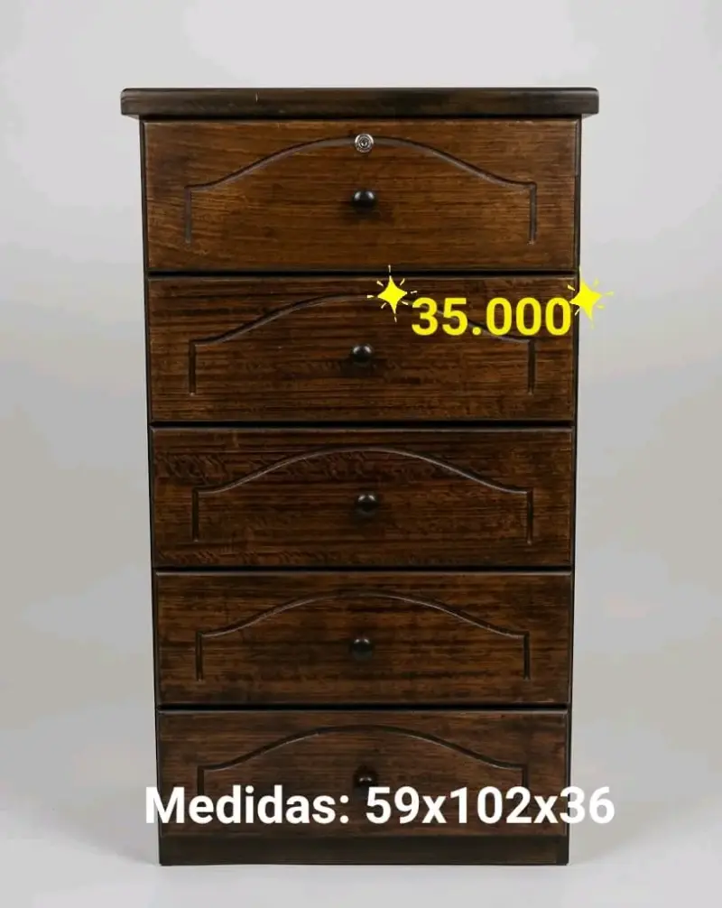 Mueble de madera con compartimentos - 3