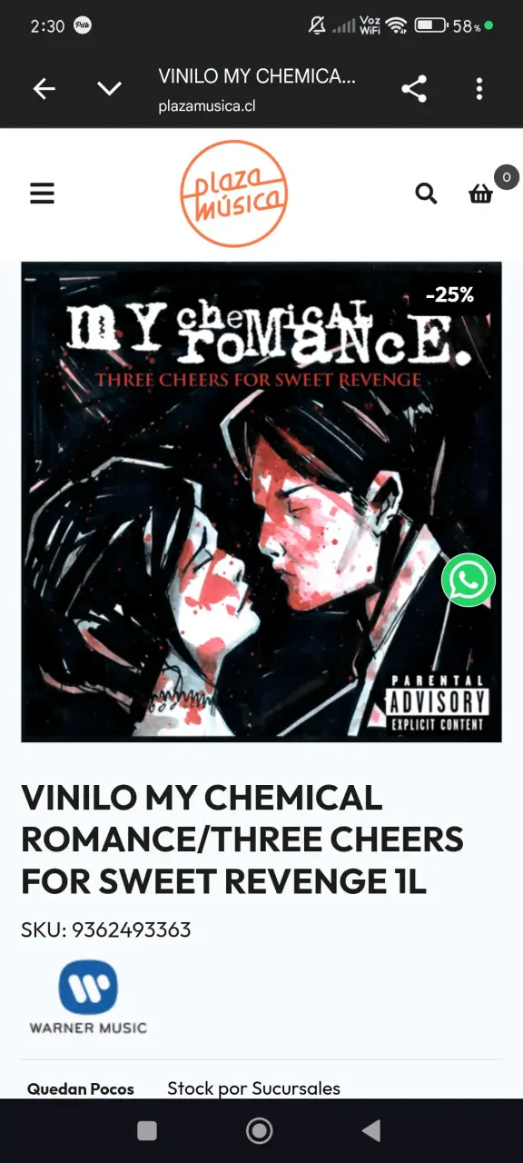 Vinilo MCR - 1