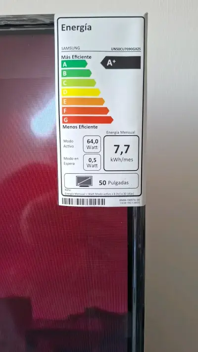 Televisor Samsung 50 pulgadas con eficiencia energética A+ - miniatura 2