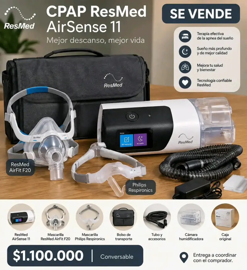 CPAP ResMed AirSense 11 con accesorios completos - 1