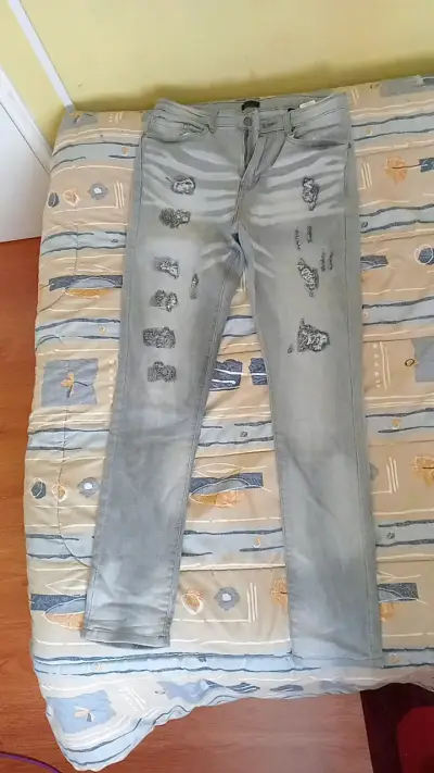 Jeans grises 30/32 skinny - miniatura 1