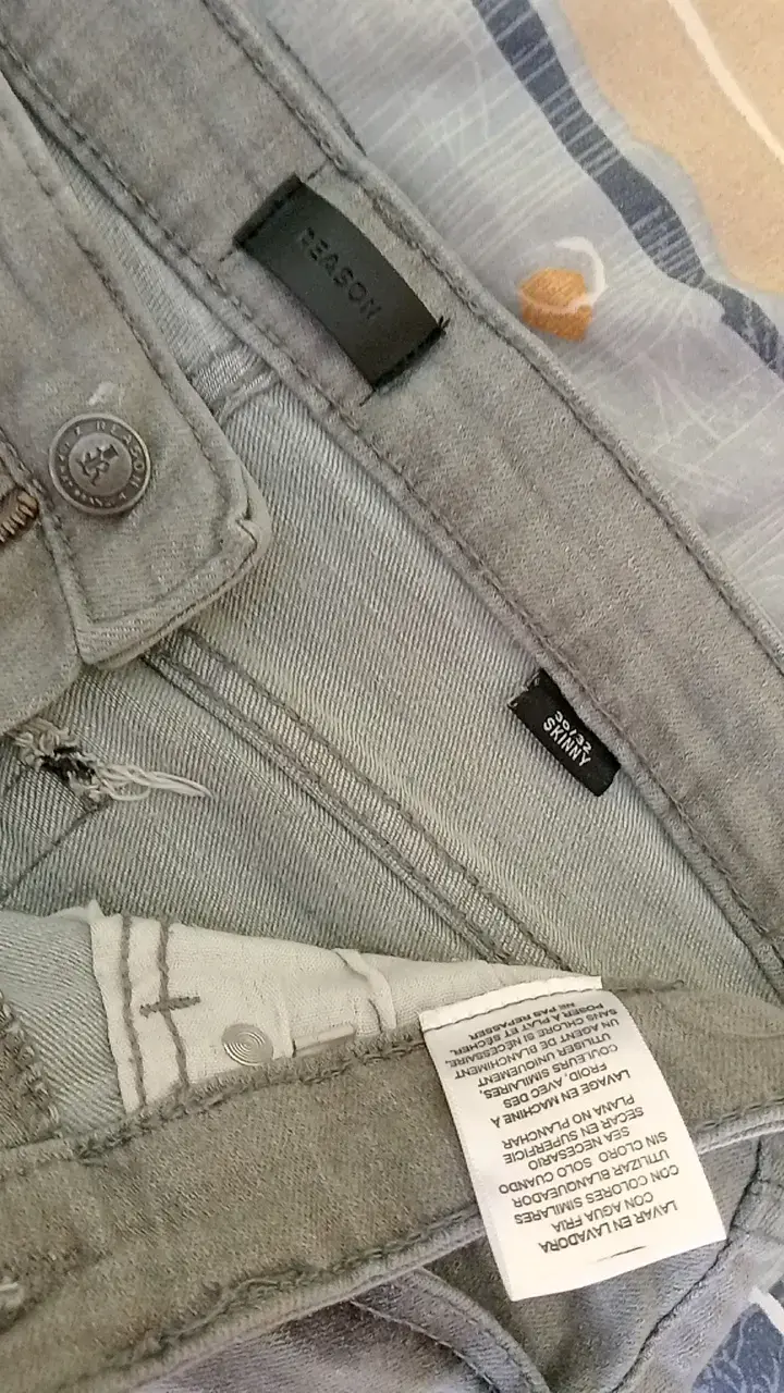Jeans grises 30/32 skinny - 3