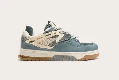 Zapatillas basket azul y beige (cualquier talla) - miniatura 1