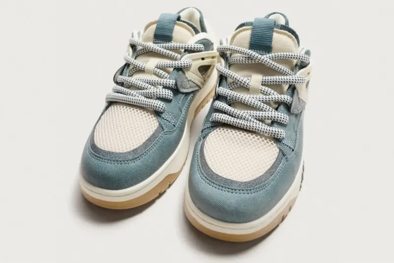 Zapatillas basket azul y beige (cualquier talla) - 2