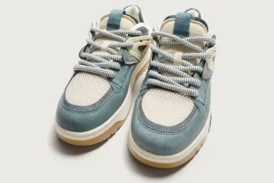 Zapatillas basket azul y beige (cualquier talla) - miniatura 2