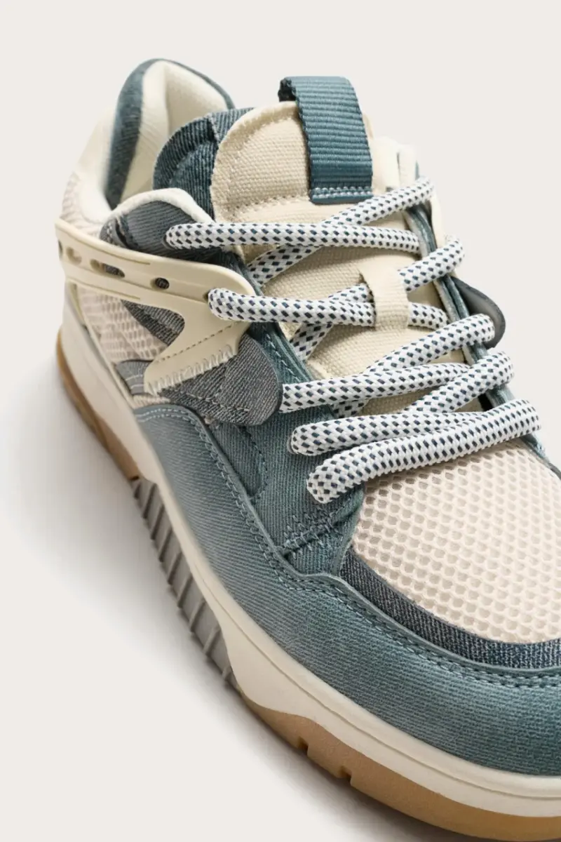 Zapatillas basket azul y beige (cualquier talla) - 4
