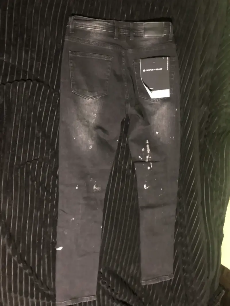 Jeans negros desgastados Purple talla 30/40CL - 2