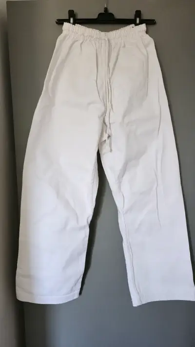 Pantalones Baji de taekwondo blancos talla 48 - miniatura 1