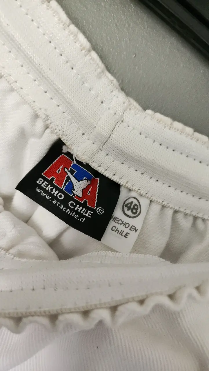 Pantalones Baji de taekwondo blancos talla 48 - 2