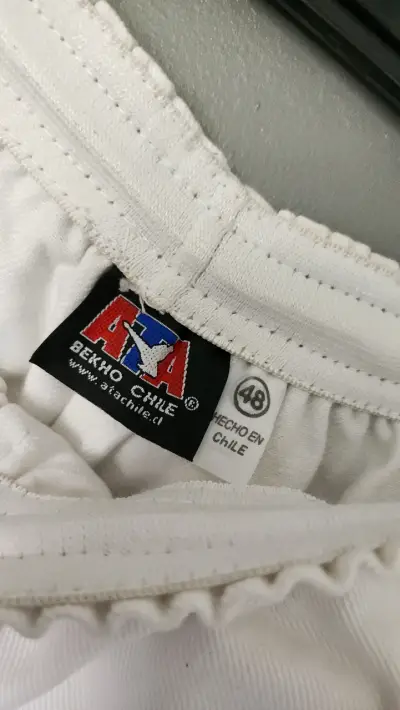 Pantalones Baji de taekwondo blancos talla 48 - miniatura 2