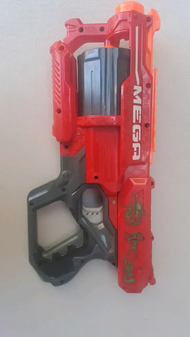 Lanzador Nerf Mega Cycloneshock rojo - 1