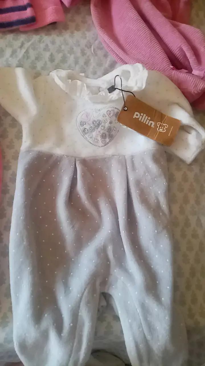 Conjunto de ropa para bebé rosado - 5