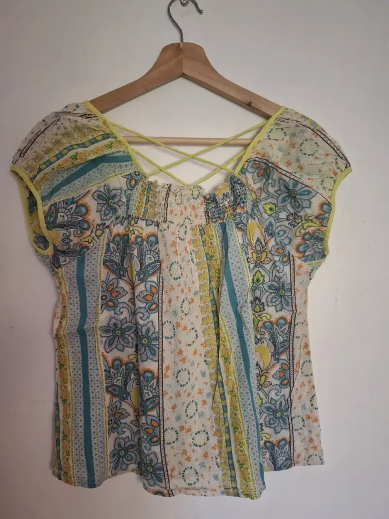 Blusa estampada bohemia para mujer - 3