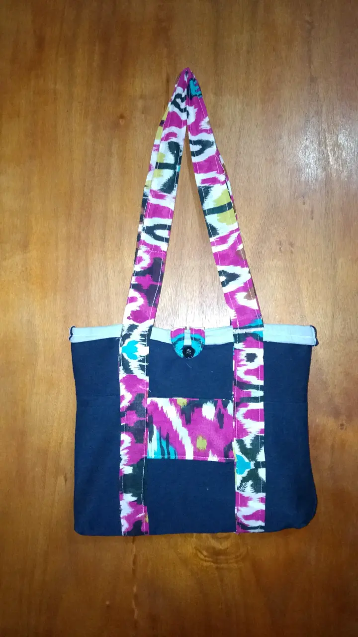 Bolso de tela estampado colorido - 3