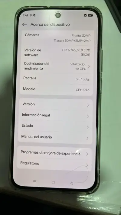 Smartphone OPPO Reno14 F 5G con 256GB de almacenamiento - miniatura 2