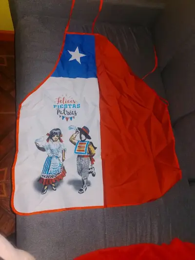 Delantal chileno para Fiestas Patrias y jarra - miniatura 1