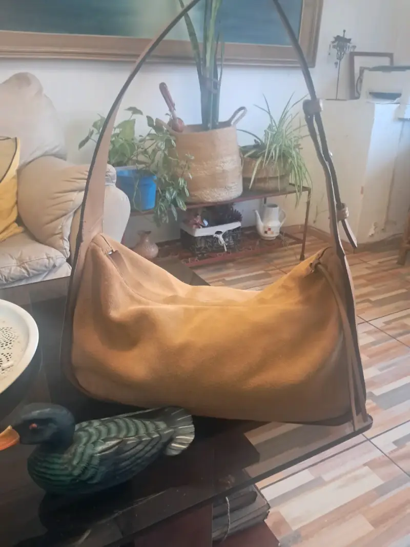 Cartera de Cuero Camel "Mango" - 2