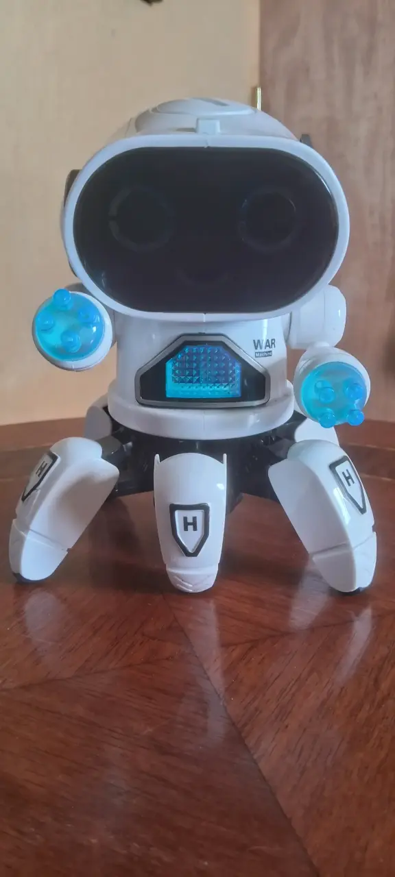 Robot juguete interactivo blanco con luces - 1