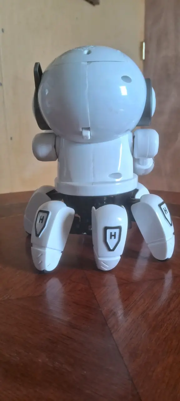 Robot juguete interactivo blanco con luces - 2