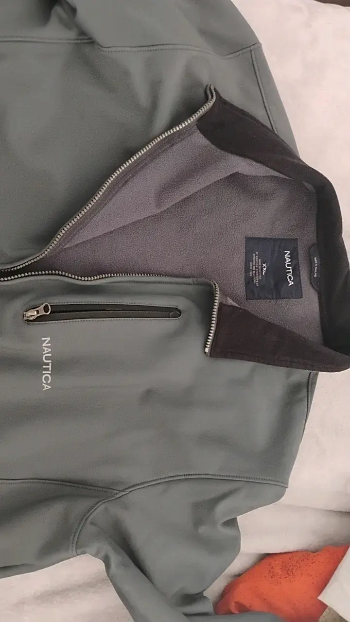 Chaqueta Nautica gris con cierre frontal - 1