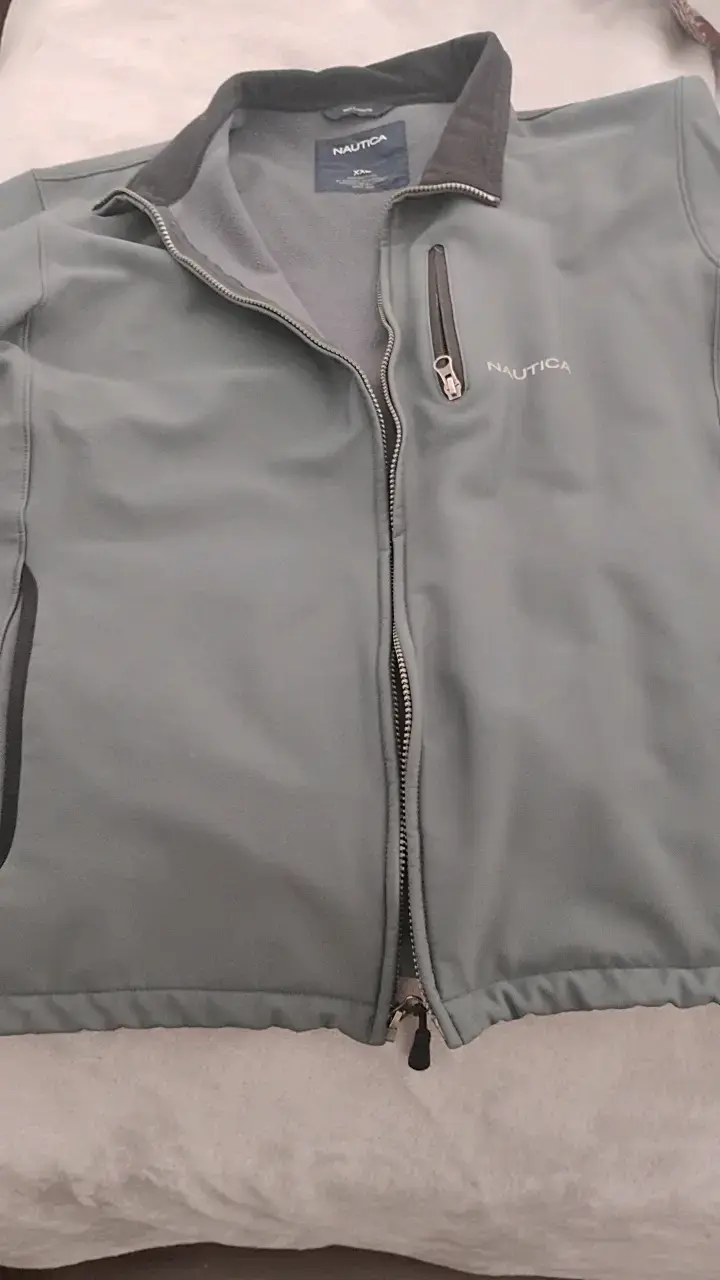 Chaqueta Nautica gris con cierre frontal - 2
