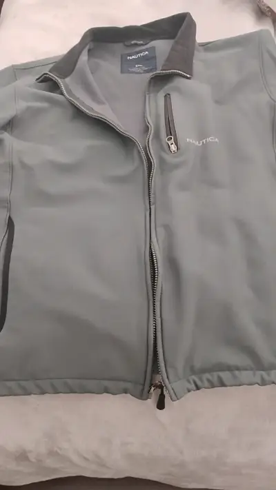 Chaqueta Nautica gris con cierre frontal - miniatura 2