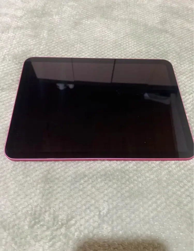 iPad rosa con Apple Pencil y cargador - 4