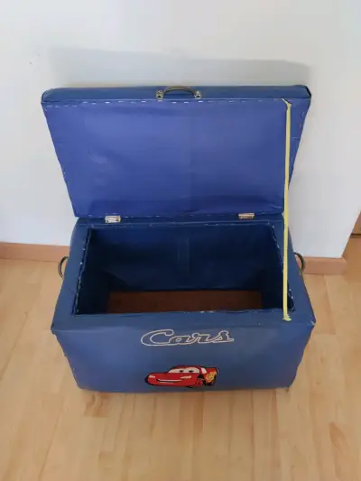 Baúl organizador infantil Cars azul - miniatura 2
