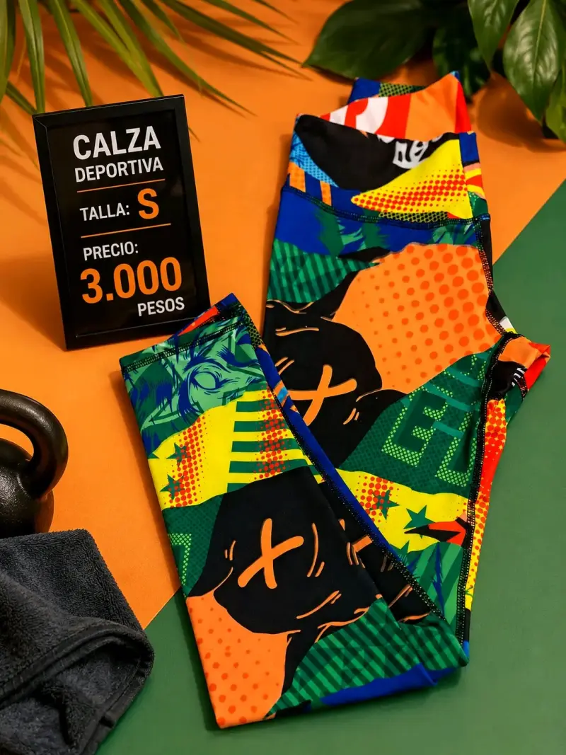 Calzas deportivas estampadas talla S - 3