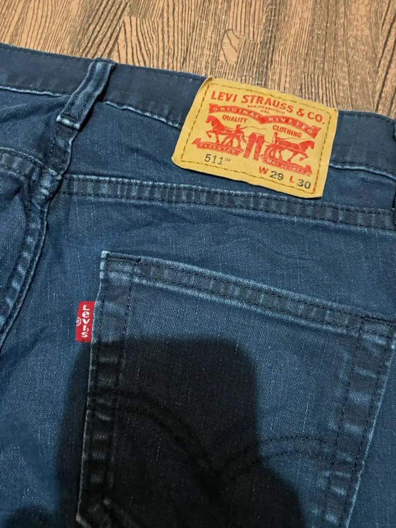 Jeans Levi's 511 W29 L30 Slim Fit Azul Oscuro - 3