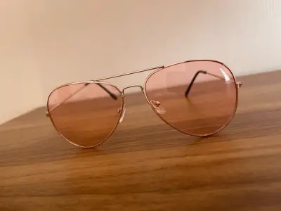 Gafas de sol rosa mujer tipo aviador Itlay Design - miniatura 6