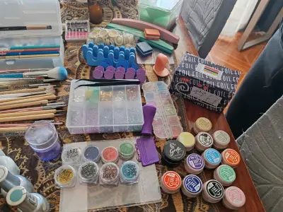 Kit completo de uñas con esmaltes Bluesky y lámpara UV - miniatura 4