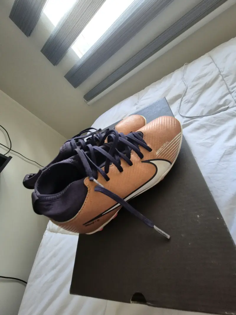 Zapatillas de fútbol Nike Mercurial naranja - 1