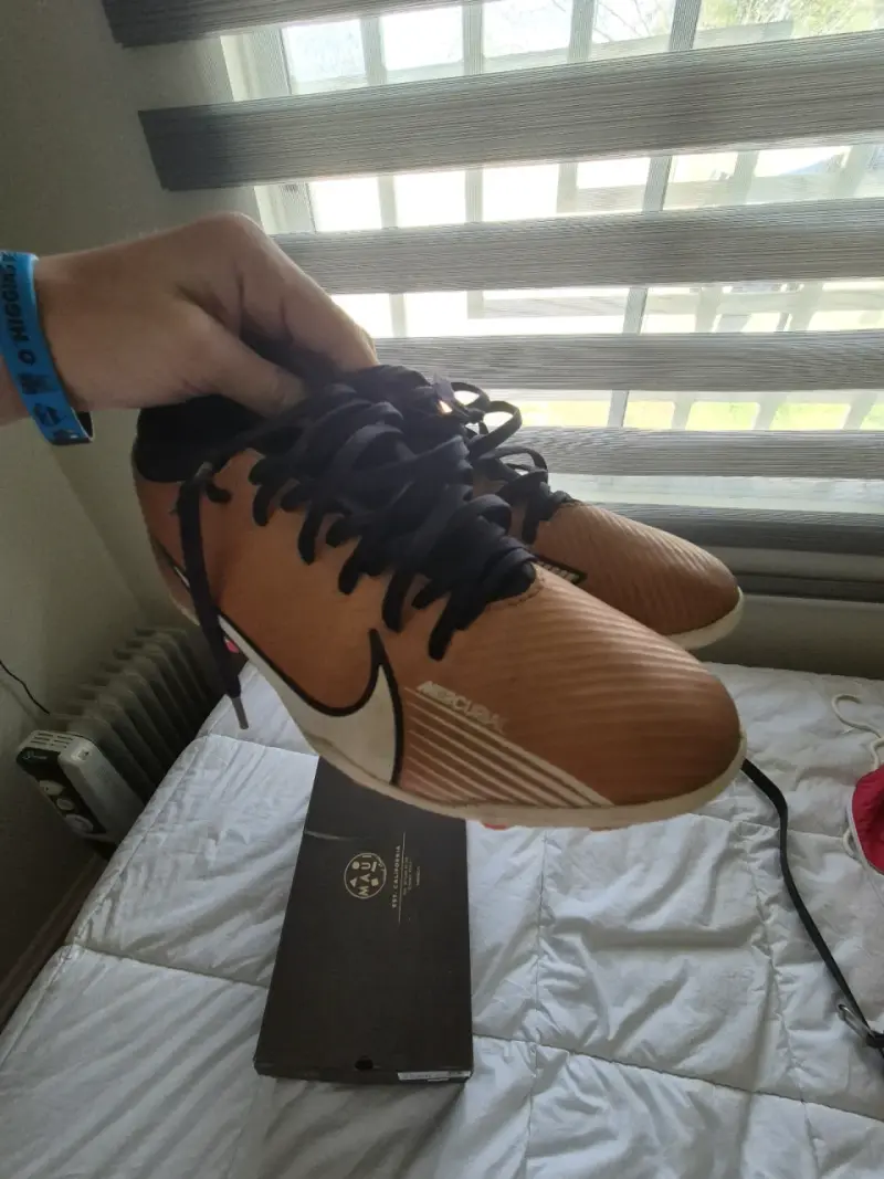 Zapatillas de fútbol Nike Mercurial naranja - 3