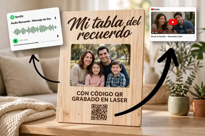 Tabla de Recuerdo Personalizada con QR - 1