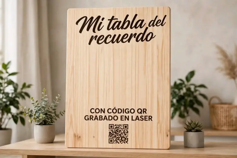 Tabla de Recuerdo Personalizada con QR - 2