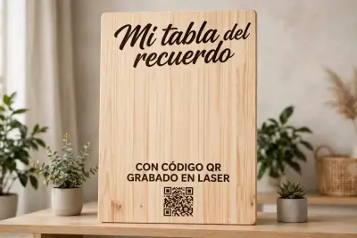 Tabla de Recuerdo Personalizada con QR - miniatura 2