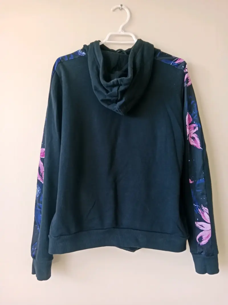 Polerón con capucha negro floral Puma para mujer - 2