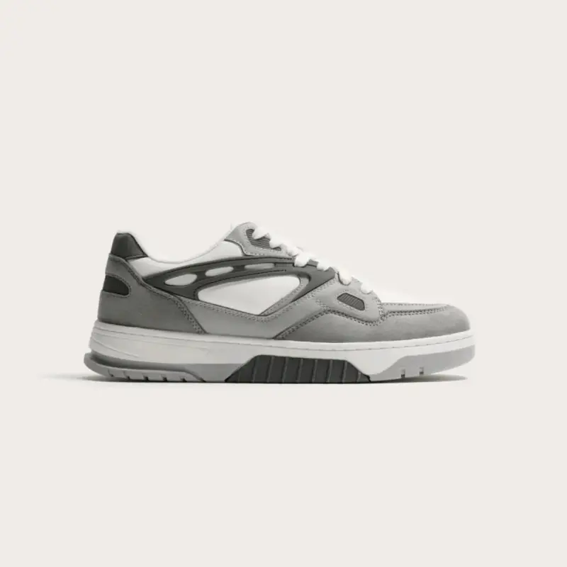 Zapatillas deportivas grises y blancas para hombre - 1