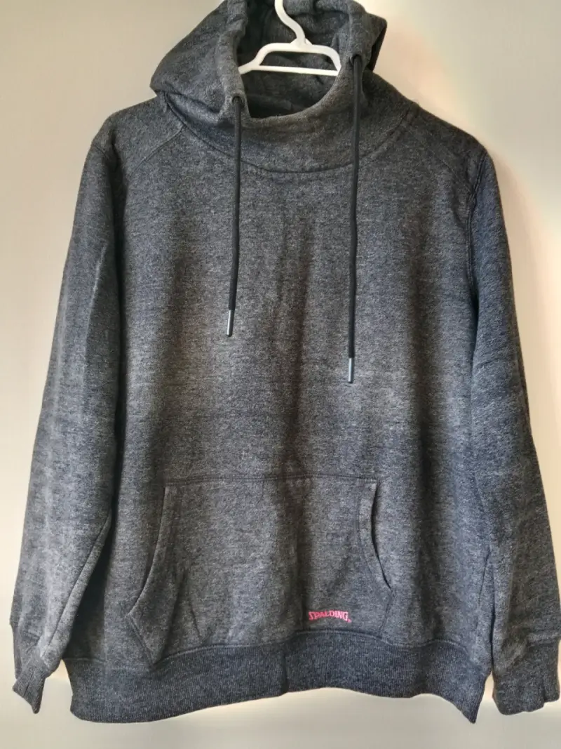Polerón con capucha gris Spalding - 1