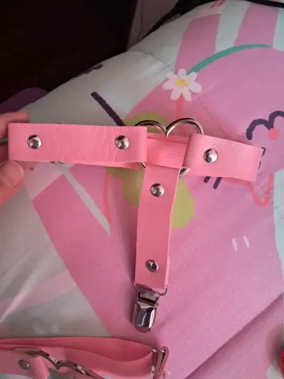 ligueros rosados corazón 2x $4.000 nuevos - miniatura 1