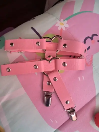 ligueros rosados corazón 2x $4.000 nuevos - miniatura 2
