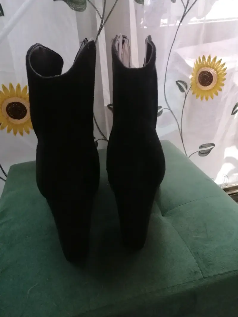 Botines de tacón alto negros elegantes Nine West - 3