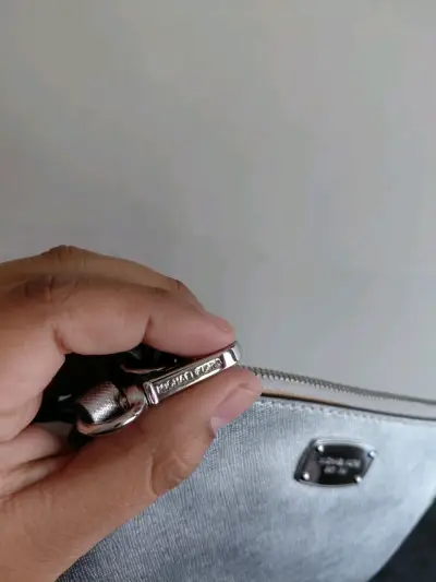 Cartera de mano plateada Michael Kors - miniatura 3