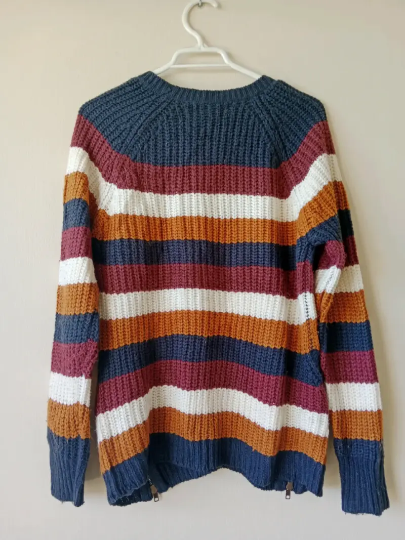 Suéter de rayas multicolor para mujer - 3