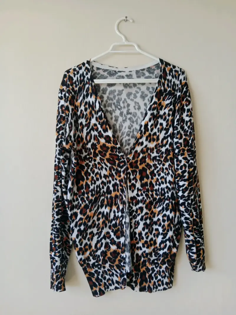 Cárdigan de mujer estampado animal print - 1