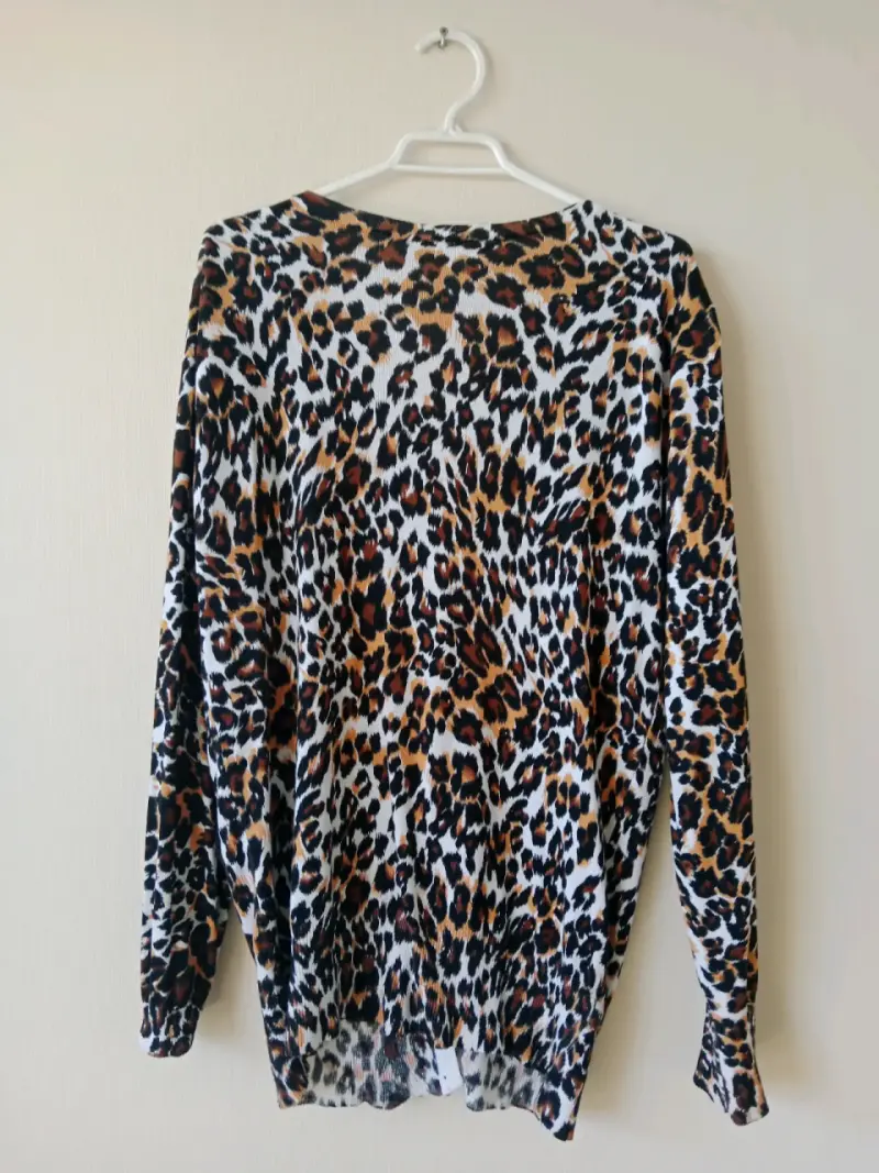 Cárdigan de mujer estampado animal print - 2
